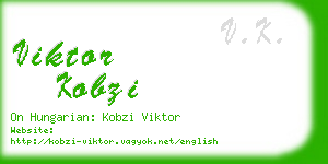 viktor kobzi business card